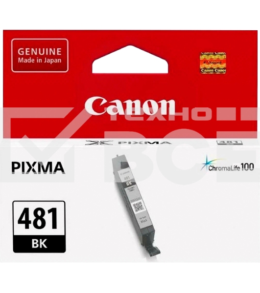 Картридж струйный Canon CLI-481 BK 2101C001 черный (5.6 мл) для Canon Pixma TS6140/TS8140TS/TS9140/TR7540/TR8540