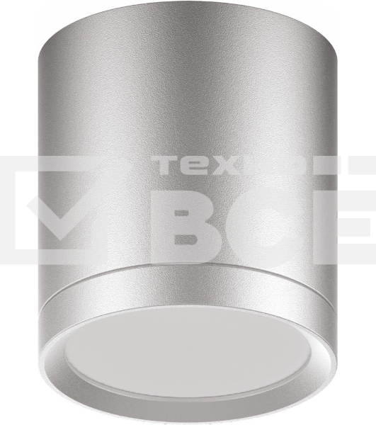 Светильник Gauss Хром/Сатин LED накладной с рассеивателем 6W 4100K 68х75мм 1/30