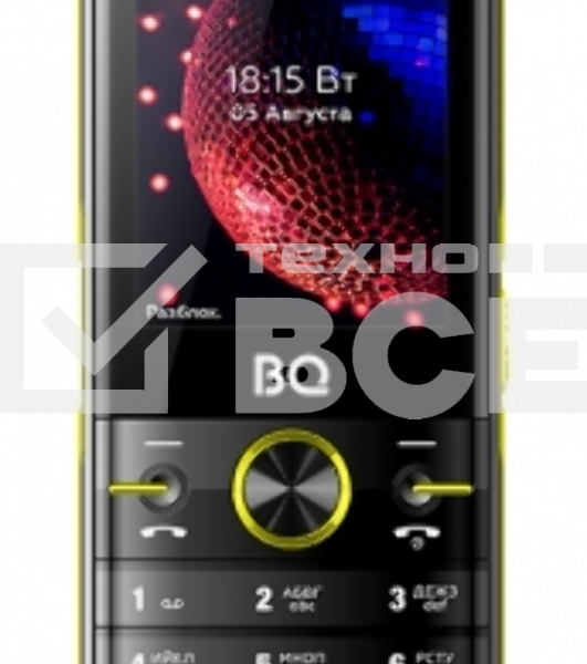 Мобильный телефон BQ 2842 Disco Boom желтый/черный