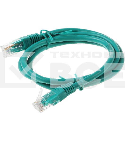 Патч-корд Premier PP6U-1M/G 10000 Гбит/с UTP 4 пары cat6 CCA molded 1м зеленый RJ-45 (m)-RJ-45 (m)