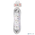 Удлинитель электрический ЭРА U-3e-5m-3x1,5 с заземлением 3 розетки 5м ПВС 3x1,5мм2 16А, фото 1