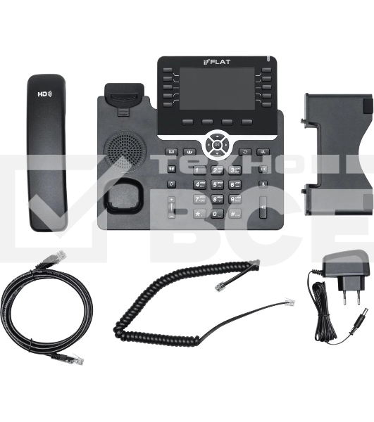 Телефон IP Флат Flat-Phone-B10 черный