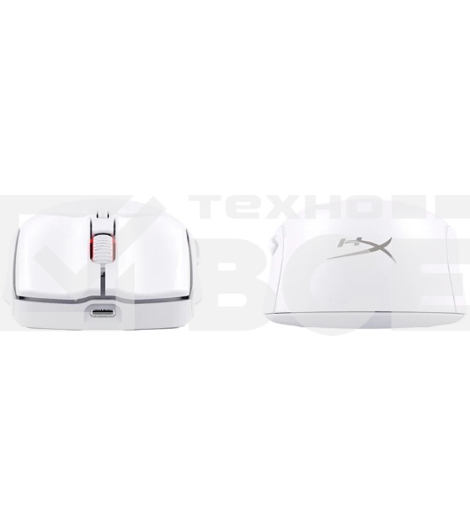 Мышь беспроводная HyperX Haste 2 белый, 26000 dpi, радиоканал, Bluetooth, USB, кнопки - 5