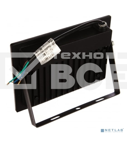 Прожектор уличный Ultraflash LFL-7001 C02 светодиодный 70Вт корп.мет./стек.черный (13328)