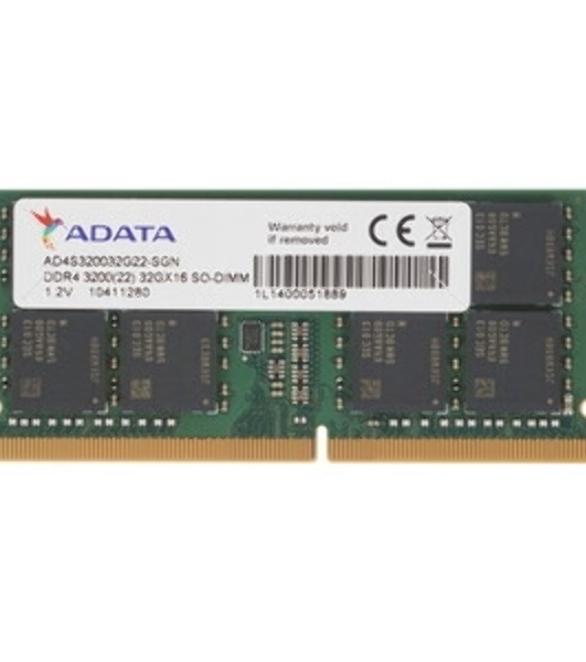 Оперативная память ADATA, DDR4, 32GB (1x32GB), 3200MHz, CL22, SO-DIMM