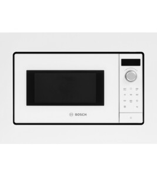 Встраиваемая микроволновая печь Bosch BFL623MW3 Serie 2, белый, 20 л, 800 Вт, переключатели - поворотный механизм/сенсор