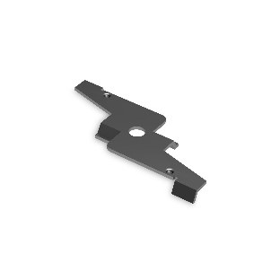 Крепление GL1995 BK черный 50*20*5