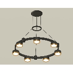 Светильник Ambrella light XR92051502/7 SBK/PYG черный песок/золото желтое полированное GX53 (A9205, C9238, N8124), фото4
