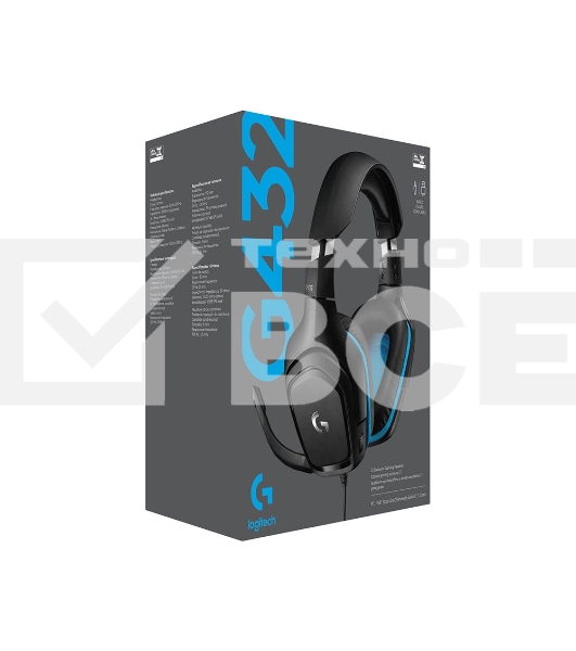 Гарнитура Logitech Headset G432 Wired Gaming Leatherette Retail