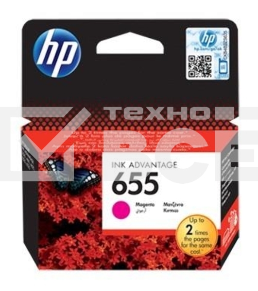Картридж струйный HP 655 CZ111AE пурпурный для HP DJ IA 3525/4615/4625/5525/6525 (600стр.)
