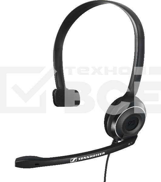 Гарнитура Sennheiser PC 7 USB моно накладная закрытая 42-17000Гц 2м USB 95дБ микрофон 90-15000Гц