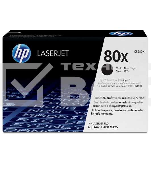 Картридж лазерный HP CF280X черный LaserJet Pro 400 M401/M425 (6900стр.)