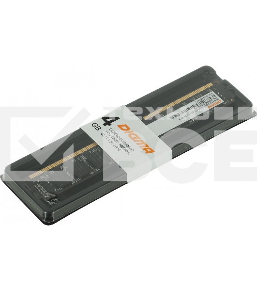 Оперативная память Digma, DDR3, 4GB (1x4 GB), 1600 MHz, CL11
