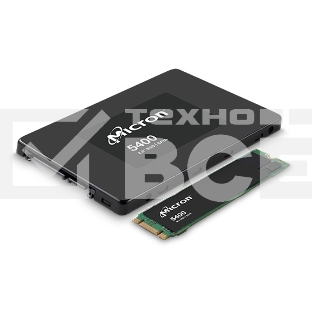 Твердотельный накопитель Micron SSD 5400 MAX, 3840GB, 2.5' 7мм, SATA3, 3D TLC, R/W 540/520MB/s, IOPs 95 000/34 000, TBW 24528, DWPD 3.5 (12 мес.)
