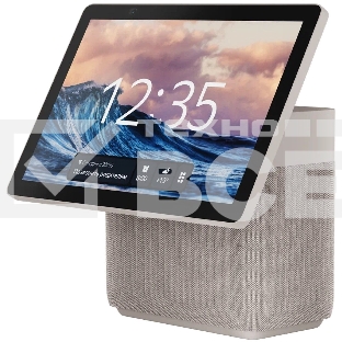 Умная колонка Яндекс Станция Дуо Макс, 60Вт, с экраном, 2 динамика, часы, камера, Wi-Fi, Bluetooth 5.2, Zigbee, Алиса, бежевый