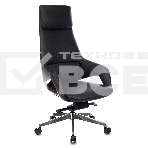 Кресло руководителя Бюрократ _DAO-2 черный кожа с подголов. крестовина алюминий, фото13