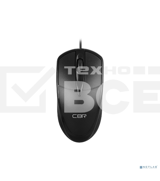 Мышь проводная CBR CM 120 черный, 1000 dpi, USB, кнопки - 3