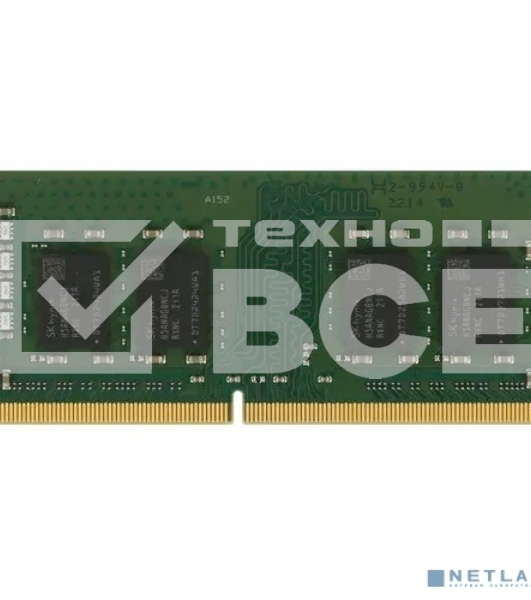 Оперативная память Kingston ValueRAM, DDR4, 16GB (1x16 GB), 2666 MHz, CL19, SO-DIMM