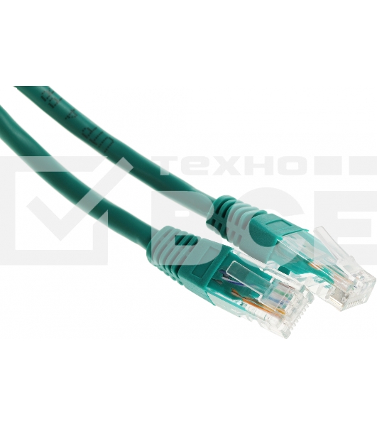 Патч-корд Premier PP6U-1M/G 10000 Гбит/с UTP 4 пары cat6 CCA molded 1м зеленый RJ-45 (m)-RJ-45 (m)
