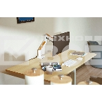 Кронштейн для мониторов Ultramounts UM732W белый/коричневый 17'-32' макс.8кг крепление к столешнице поворот и наклон, фото20