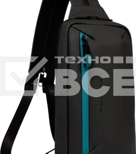 Рюкзак слинг Piquadro Corner 2.0 CA6466C2OW/N полиэстер черный