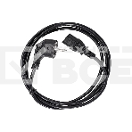 Кабель компьютер - розетка 220V EU (угловой) 3GX0,5mm2, 1,8m, медь, Telecom, фото 1