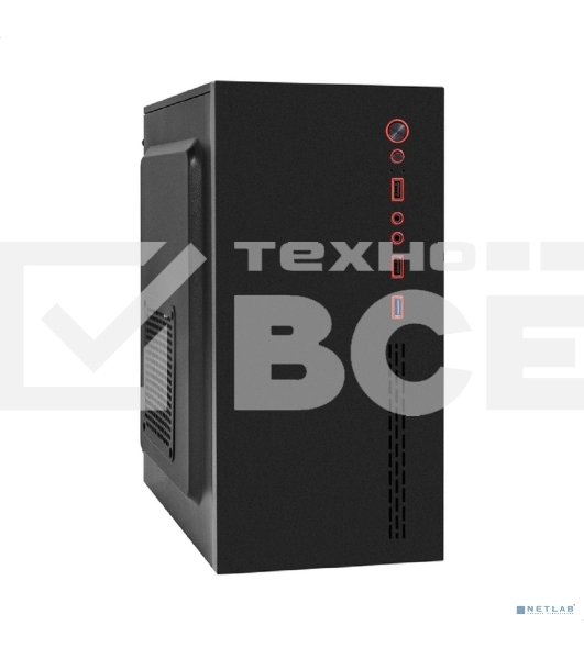 Компьютерный корпус Minitower ExeGate BAA-403U (mATX, без БП, 1хUSB/1хUSB 3.0, HD Audio, черный)