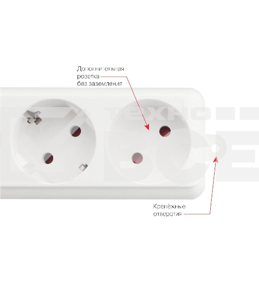 Сетевой фильтр PowerCube, PC PRO, 5 м, 6р, белый, 16А, SPL6-16-P-5M