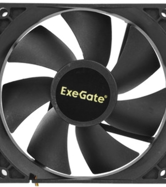Вентилятор 12В DC ExeGate ExtraSilent ES09225S2P (92x92x25 мм, Sleeve bearing (подшипник скольжения), 2pin, 1800RPM, 21dBA)