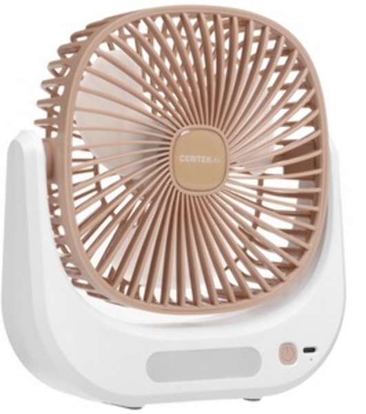 Вентилятор Centek CT-5041 бежевый, настольный, 5 Вт, 3 скорости, 10 см