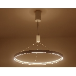 Подвесной светодиодный светильник Ambrella light FL5855 WH белый 40W 3000K/4200K/6400K D800*860 (без ПДУ), фото3