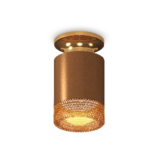 Светильник Ambrella Light XS6304131 SCF/PYG/CF кофе песок/золото желтое полированное/кофе MR16 GU5.3 (N6905, C6304, N6154)