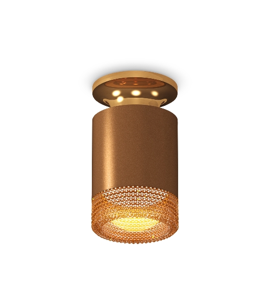 Светильник Ambrella Light XS6304131 SCF/PYG/CF кофе песок/золото желтое полированное/кофе MR16 GU5.3 (N6905, C6304, N6154)