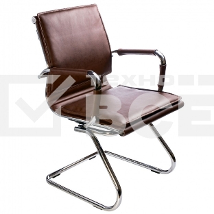 Кресло компьютерное Бюрократ CH-993-Low-V/Brown коричневый, низкая спинка, искусственная кожа