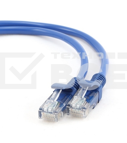 Патч-корд FTP Cablexpert кат.5e, 2м, литой, многожильный (синий)