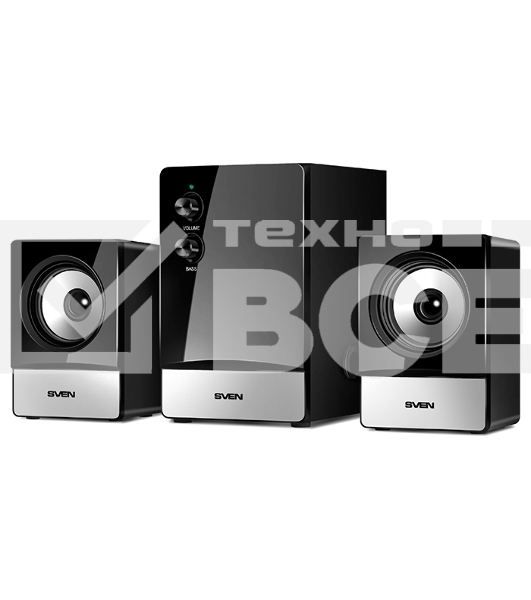 Колонки SVEN MS-90 Black (2x2.5W+ сабвуфер 5W, дерево)