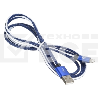 Кабель Digma USB A (m) Lightning (m) 1.2м синий
