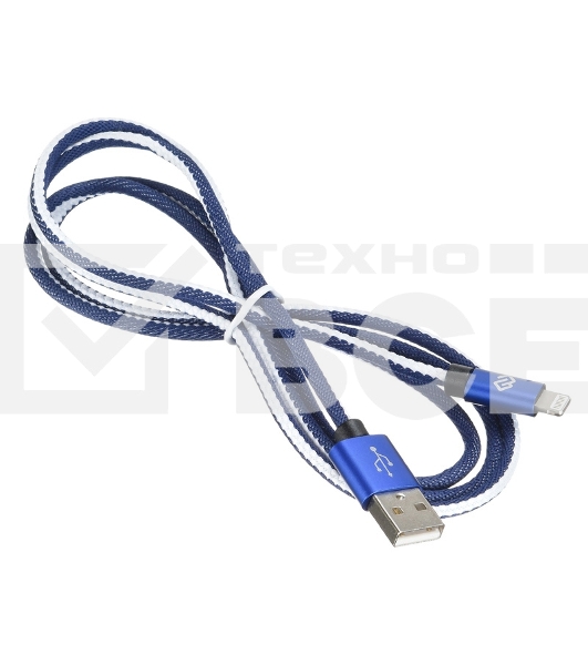 Кабель Digma USB A (m) Lightning (m) 1.2м синий