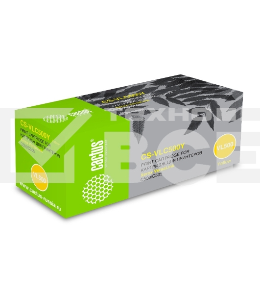 Картридж лазерный Cactus CS-VLC500Y 106R03879 желтый (2400стр.) для Xerox VersaLink C500/C505