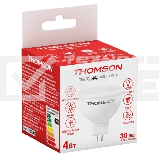 Лампа светодиодная Hiper THOMSON LED MR16 4W 330Lm GU5.3 4000K TH-B2044