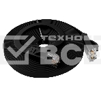 Патч-корд Greenconnect PROF плоский прямой 10.0m, UTP медь кат.6, черный, позолоченные контакты, 30 AWG, GCR-LNC616-10.0m, ethernet high speed 10 Гбит/с, RJ45, T568B, фото5