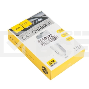 Авто ЗУ/ HOCO HC-78005 Z23/ 2 USB/ Выход: 12W/ белый