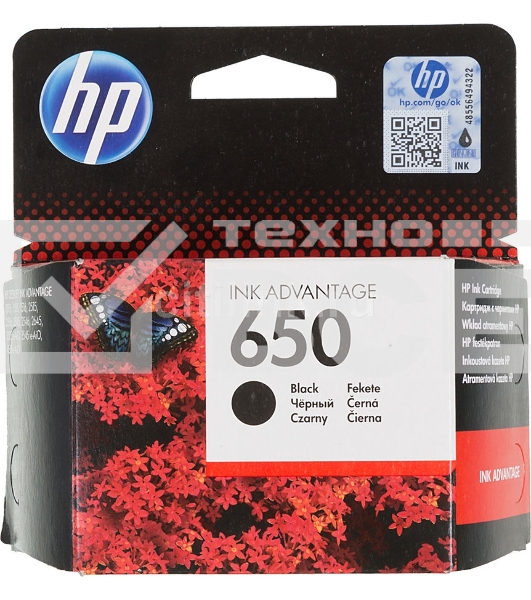 Картридж струйный HP 650 CZ101AE черный для HP DJ IA 2515