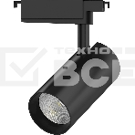 Светильник трековый цилиндр 32W 2940lm 4000K 180-220V IP20 75*216мм черный линза 36º LED, фото2
