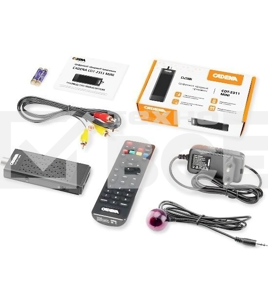 Ресивер DVB-T2 Cadena CDT-2311 MINI черный