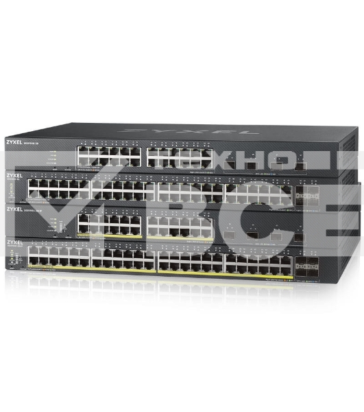 Коммутатор Hybrid Smart L2+ Switch Zyxel NebulaFlex XMG1930-30HP, rack 19