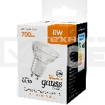 Лампа светодиодная Gauss Basic 8Вт цок.:GU10 софит св.свеч.теп.св./дневн. (10106182), фото5
