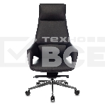 Кресло руководителя Бюрократ _DAO-2 черный кожа с подголов. крестовина алюминий, фото14