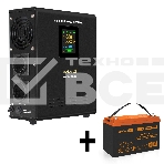 Комплект ИБП EX295995RUS + батарея 100Aч EX285656RUS 1шт (инвертор, синус, для котла, настенный) ExeGate FineSine SX-500.LCD.AVR.2SH <500VA/300W, чистая синусоида, цветной LCD-дисплей, AVR, 2*Schuko, линейно-интерактивный, крепление настенное/универсально, фото10