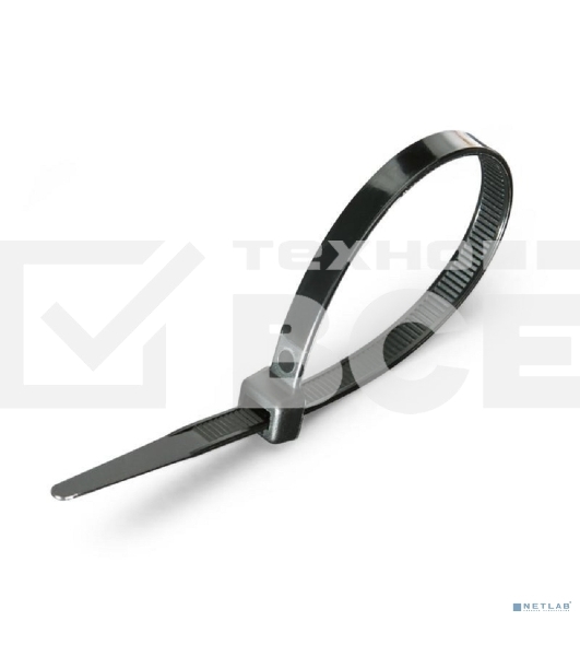 Нейлоновые стяжки Fortisflex КСС 5х200 мм черный 100 штук